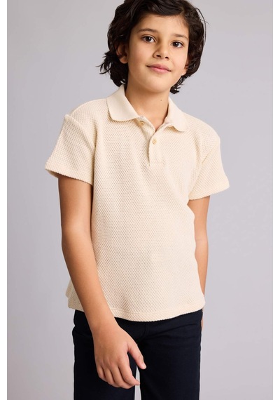 Defacto Polo Tişört Gabardin Pantolon 2'li Takım Erkek Çocuk G7091A826SM