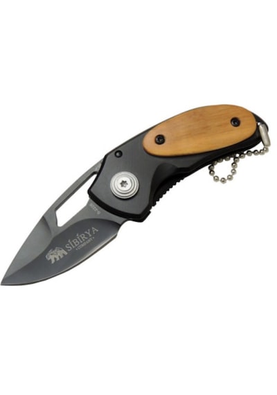 Sibirya Parmak Kamp Çakı S-2226 12 Cm Açık Kahverengi