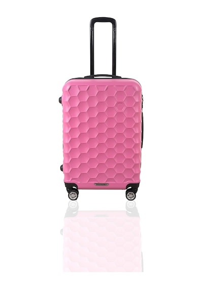 Polo&Sky Petek Model Pembe Renk Orta Boy Valiz Bavul Pembe