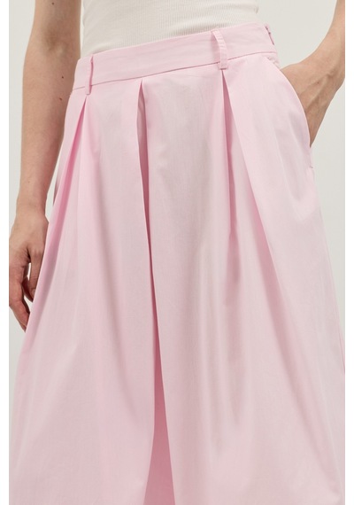 Antioch Pileli Culotte Pantolon Pembe