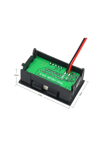 Akü Pil Kapasite Göstergesi Voltmetreli 70V-12V/24V/36V/48V/60V Pillerle Uyumlu  Kurşun Asit Batarya