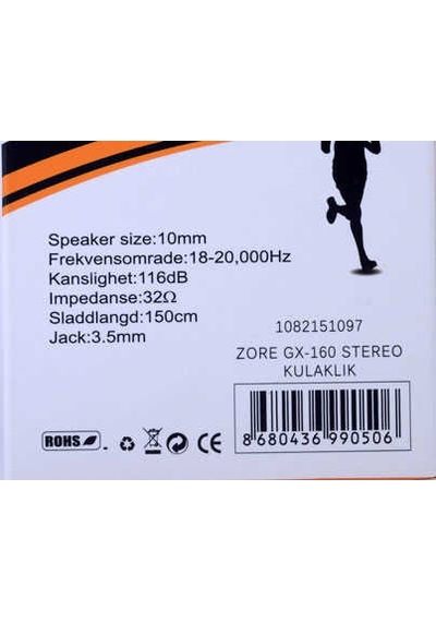 Zore Gx-160 Stereo Kulaklık Diğer