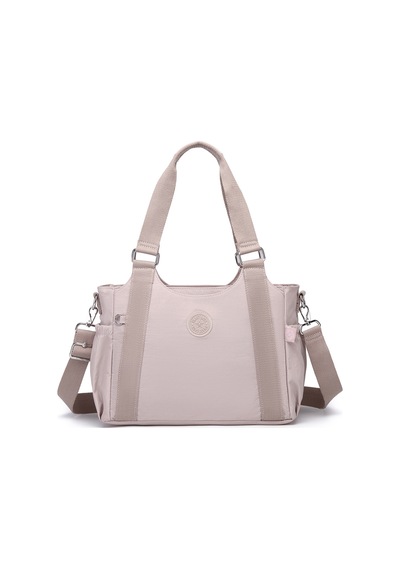 Smart Bags Günlük Orta Boy Su Geçirmez Krınkıl Kumaş Kadın Omuz Çantası Kum