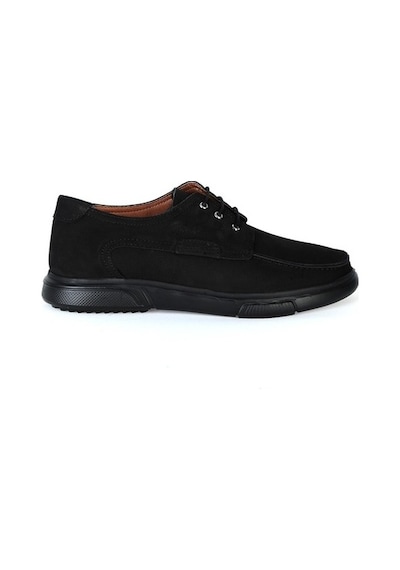 Dropland 8522 Siyah Nubuk %100 Deri Erkek Casual Ayakkabı