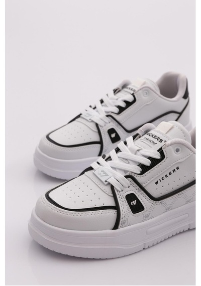 Wickers 3117 Beyaz-siyah Unisex Günlük Sneaker Ayakkabı