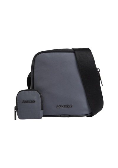 Calvin Klein Ck Est. Nylon Cube R Erkek Gri Omuz Çanta