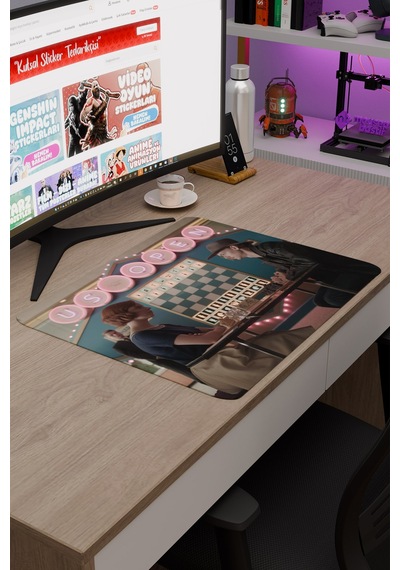 The Queen's Gambit V5 48x40 Xl Gaming Kauçuk Kaymaz Taban Mouse Pad Fare Altlığı