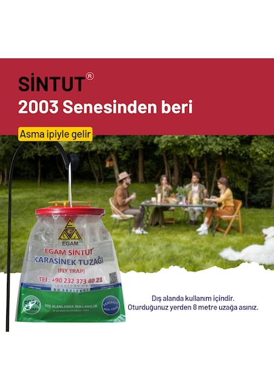 6 Adet Sintut Large | Karasinek Tuzağı