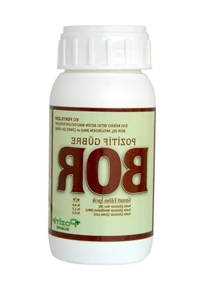 250cc Sıvı Gübre, Bor Noksanlığına Çözüm Sağlar 0.75 LT - 2.5 LT - 12 KG