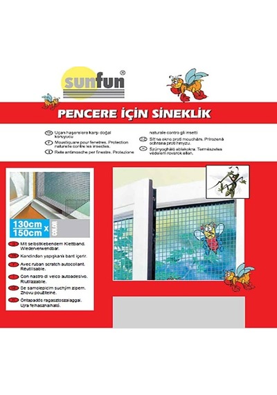 Sunfun Pencere Sinekliği - Beyaz