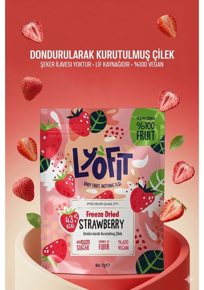 Freeze Dried Çilek 12 G