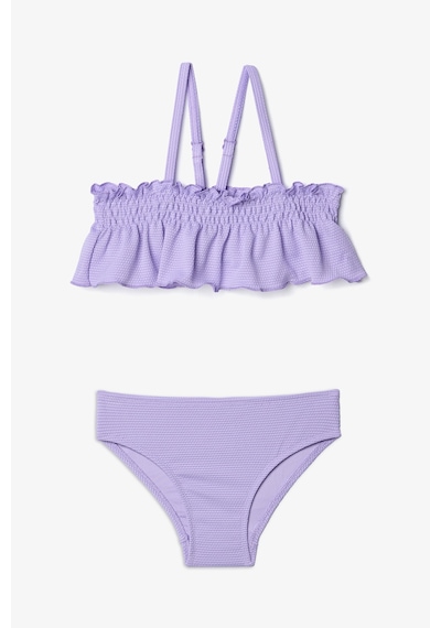 Penti Kız Çocuk Lilly Fırfırlı Bandeau Bikini Takımı Eflatun