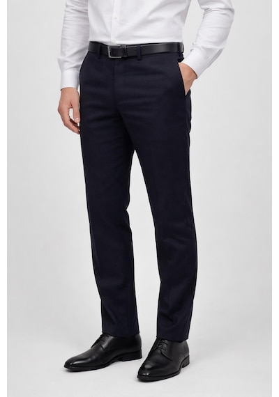 Classics Men Caserta Klasik Fit Likralı Erkek Kanvas Pantolon - 7515 Lacivert