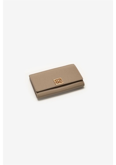 Calvin Klein Emblem Hw Pebble Sna Kadın Kartlık-14720 Brown