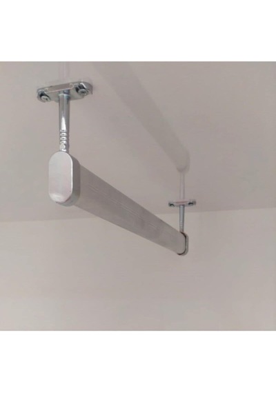 Dolap Içi 50 Cm Oval Elbise Askı Borusu, Tavan Askı Aparatı Vidal Krom - Krom