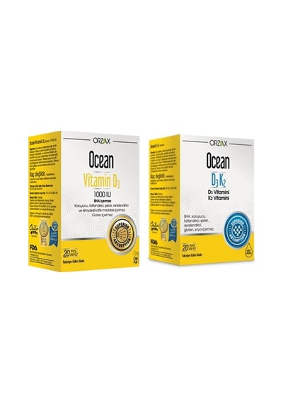 Ocean Vitamin D3 1000 Iu Sprey 20 Ml Ve D3 K2 Vitamin Damla 20 Ml