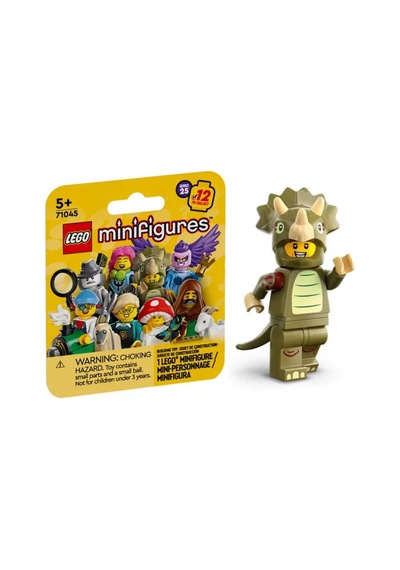 LEGO Minifigür 71045 Seri 25 - 8 - Triceratops Costume Fan