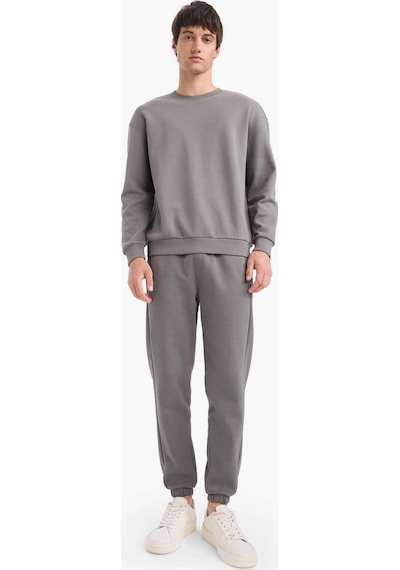 DeFacto Slim Fit Dar Kesim Fermuar Cepli Pike Eşofman Altı D5258AX25SPGR206