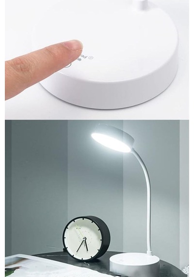 Yeni Nesil Şarjlı Dokunmatik 20 Led Çalışma Okuma Işığı Flexible Masa Lambası 3 Farklı Işık Seçeneği Diğer