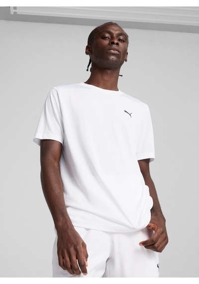 Puma Ess Small Logo Poly Tee Erkek Spor Beyaz Tişört 68254202 Beyaz
