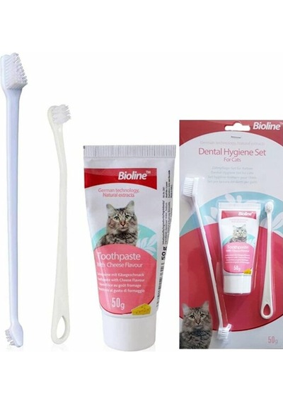 Bioline Peynir Aromalı Kedi Ağız Bakım Seti