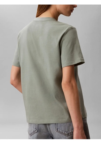 Calvin Klein Ss Classıc Resort Ca, 4c1 Yeşil Kadın T-shirt
