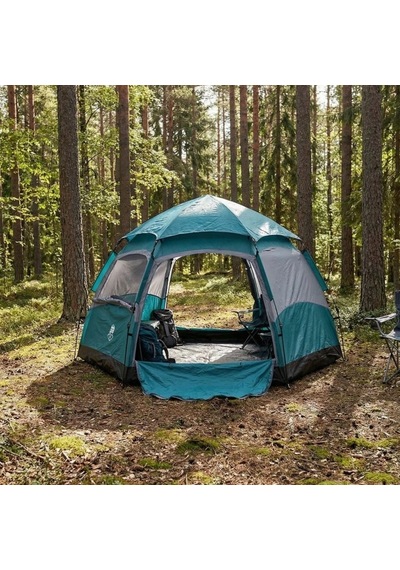 Sylar 4-5 Kişilik Çift Kapılı Altıgen Otomatik Kamp Çadırı 240x240x160 Cm Diğer