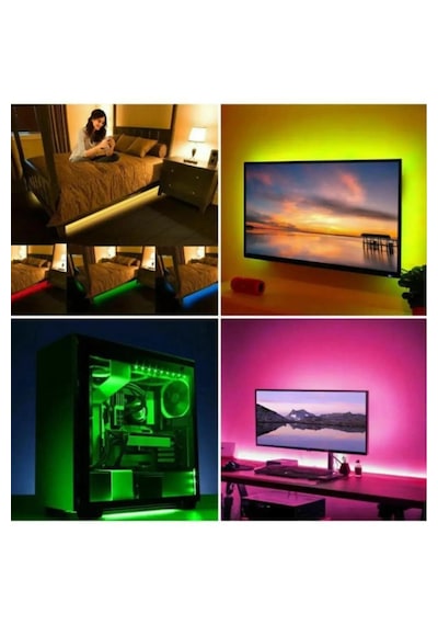 Tv Arkası Aydınlatma Otomobil Ayak Altı Led Monitor Gece Ambians