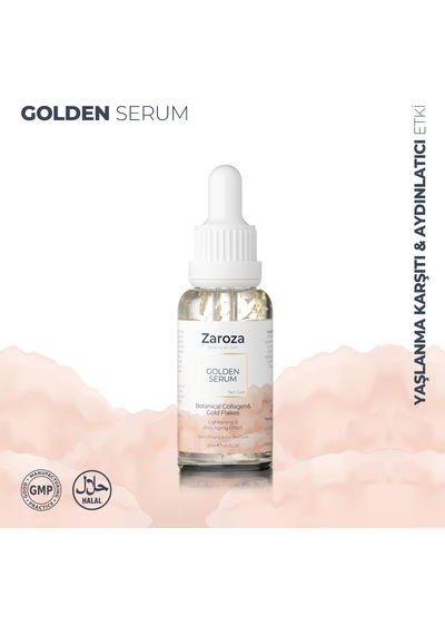 Zaroza Yaşlanma Karşıtı Collagen Niacinamide 24k Altın Yapraklı Serum 30 Ml Sku: Smg8690010417947