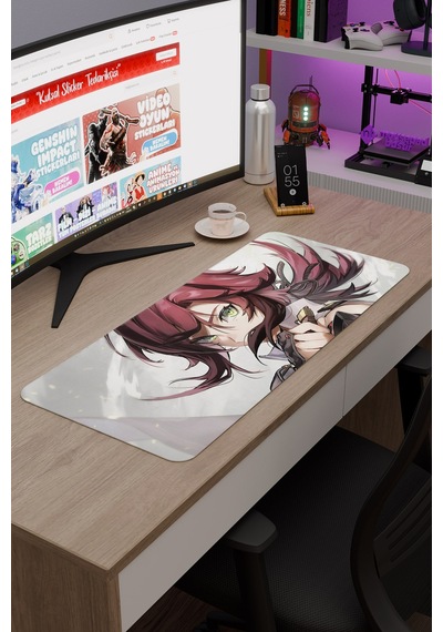 Heizou Genshin Impact Anime Oyuncu V4 - 70x30 Xl Gaming Mouse Pad Fare Altlığı