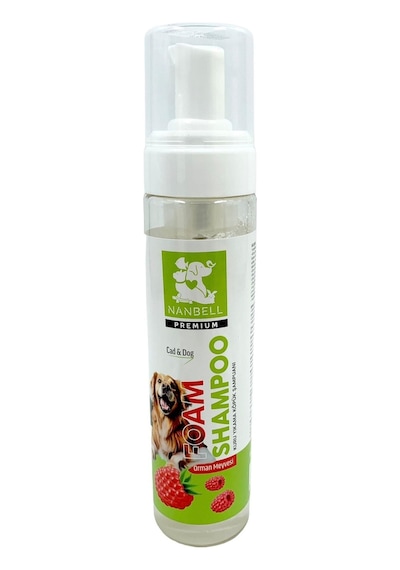 Nanbell Kedi Köpekler İçin Orman Meyvesi Kokulu Durulanmayan Köpük Şampuan 225 ML