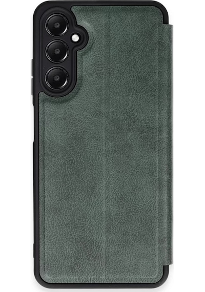 Newface Samsung Galaxy A35 5g Kılıf Flip Cover - Koyu Yeşil