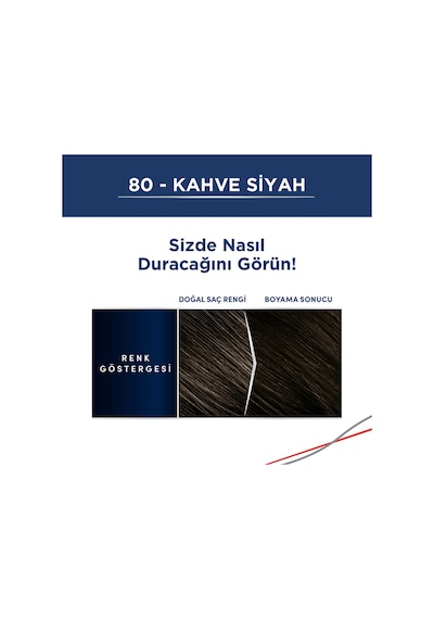 Men Perfect Saç Boyası 80 - Kahve Siyah X 3 Adet set-hnkl-2528-5084