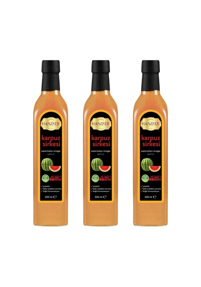 Hanzade Bitkisel Karpuz Sirkesi 3 x 500 ML