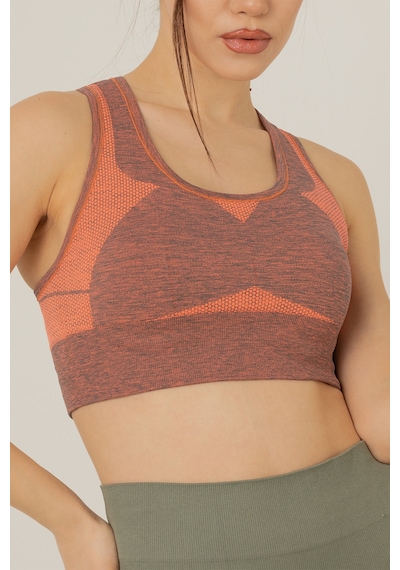 Miofit Seamless Dolgusuz Kadın Spor Sütyeni Grey