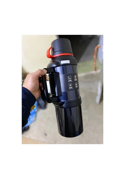 Paslanmaz Çelik Siyah Termos 4 Litre Kutulu 48 Saat Yalıtım Süresi Gıda Temasına Uygun Diğer