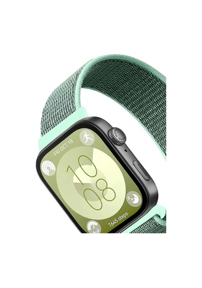 Huawei Fit 4 Hasırlı Cırtcırtlı Kordon - Turkuaz