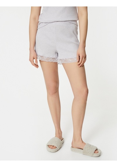 Koton Pijama Altı Şort Dantelli Fitilli Normal Lastikli Bel Lila 4slk80014mk 4SLK80014MK358 Lila Koton Pijama Altı Şort Dantelli Fitilli Normal Lastikli Bel Lila 4slk80014mk 4SLK80014MK358 Lila
