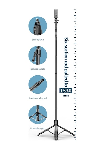 L16 Katlanabilir Bluetooth Tripod Selfie Çubuğu