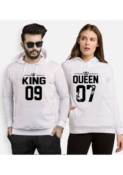 Tshirthane King 09 Queen 07 Sevgili Kombinleri Kapüşonlu Kombin