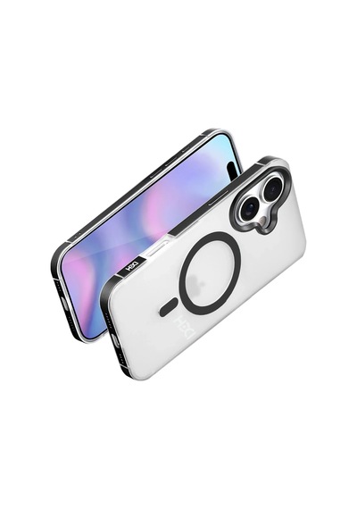 Apple Uyumlu iPhone 17 Hbc-394 Himalayas Magsafe Kapak - Siyah