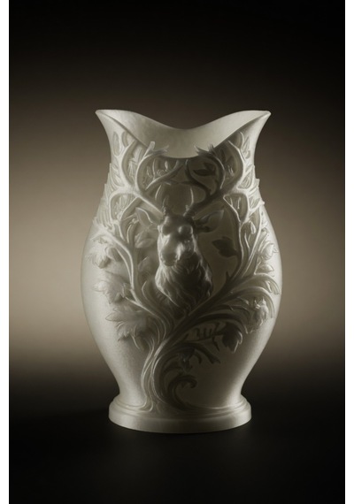 3d Baskılı Geyik Desenli Dekoratif Vazo 15 Cm Çok Renkli
