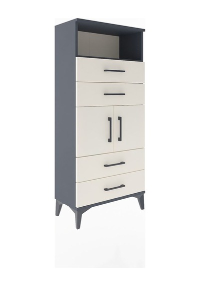 Arges Dolap 2 Raflı 4 Çekmeceli 2 Kapaklı 60x30x134 Antrasit-aytaşı Antrasit Arges Dolap 2 Raflı 4 Çekmeceli 2 Kapaklı 60x30x134 Antrasit-aytaşı Antrasit