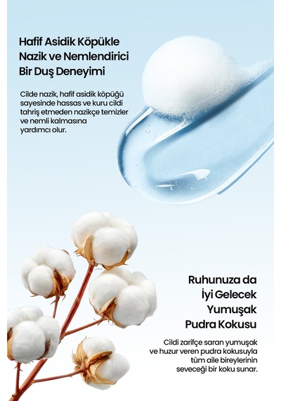 Kuru & Hassas Cilt İçin Besleyici & Nemlendirici Nazik Duş Jeli Atopalm Moisture Body Wash Beyaz Sabun