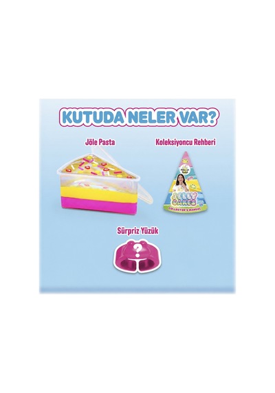 Jelly Cakes Lemonade Lush Squishy 3 Katmanlı Sıkmalık Sürpriz Yüzüklü Pasta Dilimli Duyusal Slime Çok  Renkli