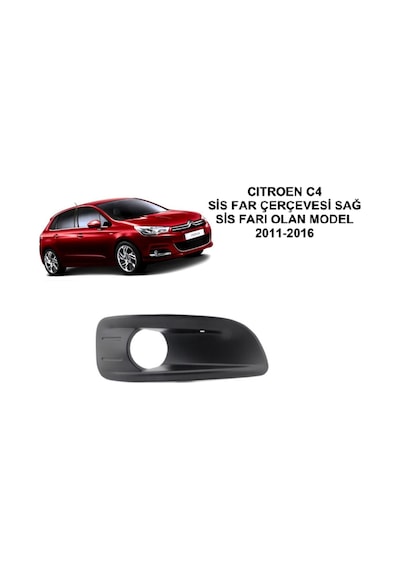 Citroen C4 Sis Far Çerçevesi Sag Yan Sanayi 2011 - 2016 56966380
