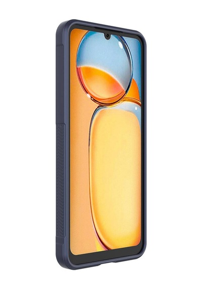 Xiaomi Redmi 13c Kılıf Kamera Korumalı Esnek Silikon Parmak Şeritli Pazarplus Kırmızı