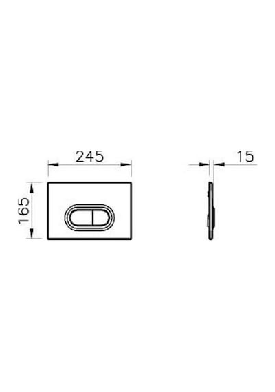 VitrA Loop O 740-0586 Gömme Rezervuar Kumanda Paneli