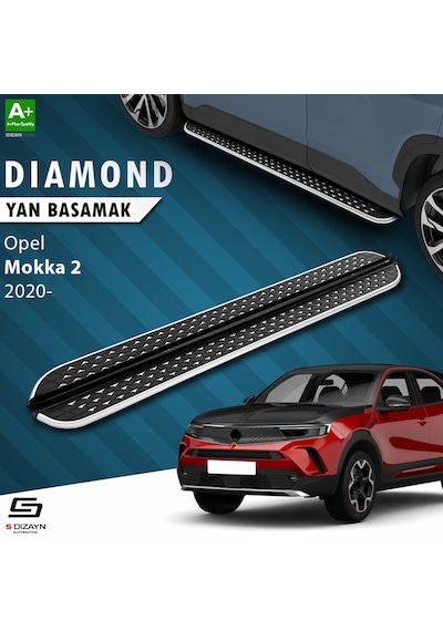 S-dizayn Opel Mokka 2 Diamond Krom Yan Basamak 173 Cm 2020 Üzeri