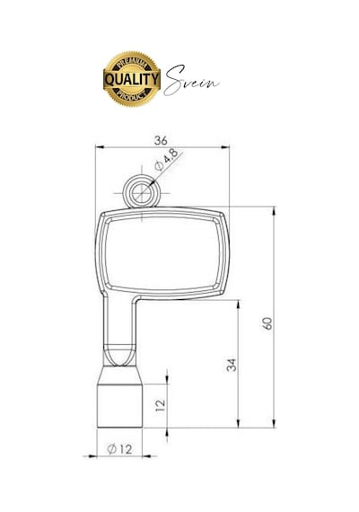 8 Mm Asansör Pano Anahtarı Krom Kaplama Kapı Açma Dayanıklı Kolay Pratik Uyumlu Standart Kırılmaz